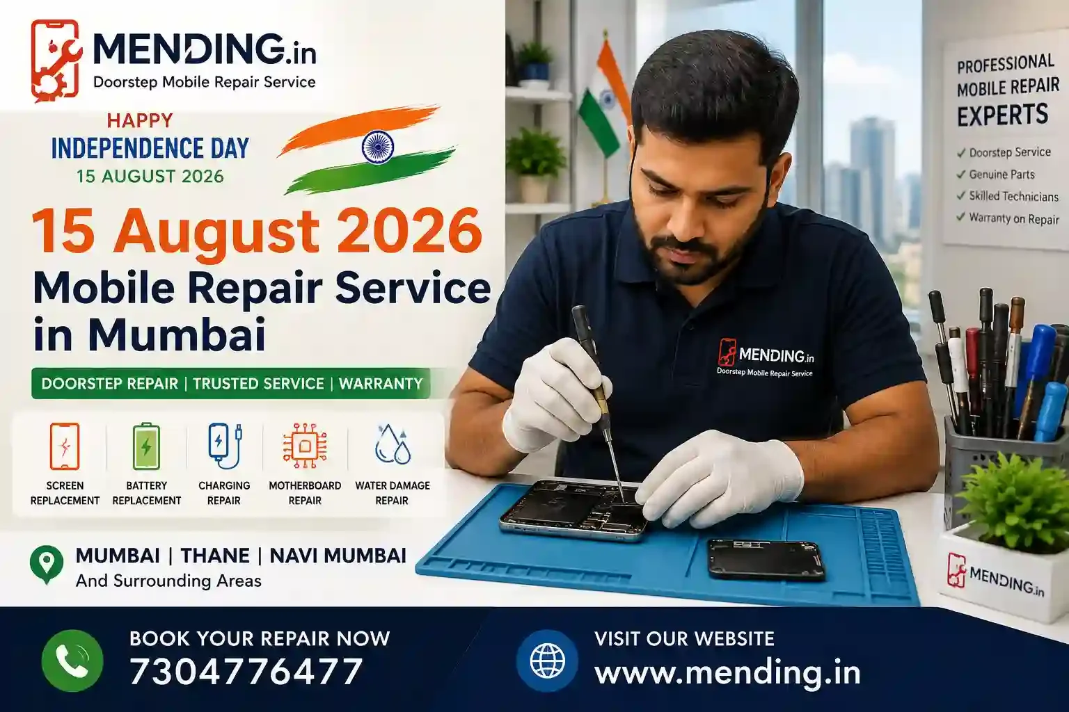 15 August 2026 Mobile Repair Service in Mumbai | Doorstep Repair