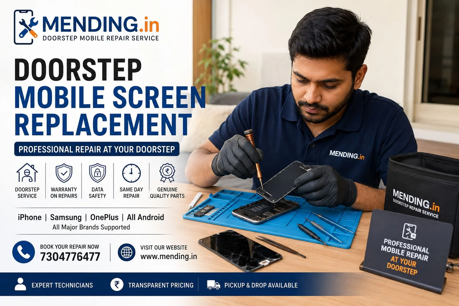 Doorstep Mobile Screen Replacement Service in India (2026 Guide)