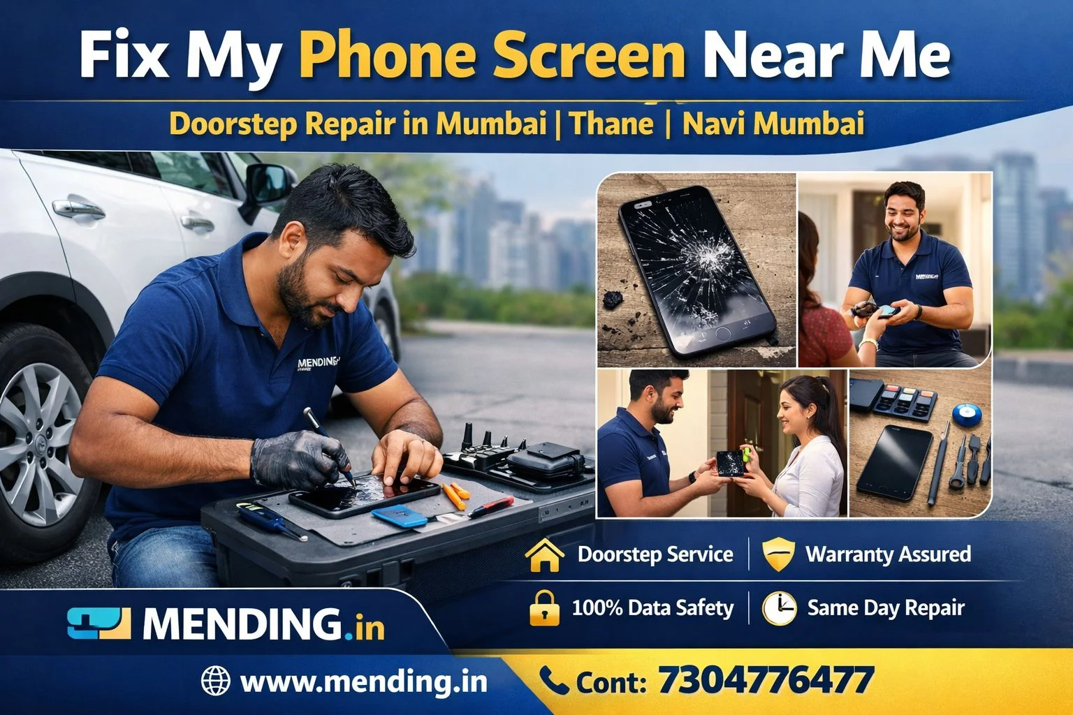 Fix My Phone Screen Near Me | Doorstep Screen Repair in Mumbai, Thane & Navi Mumbai