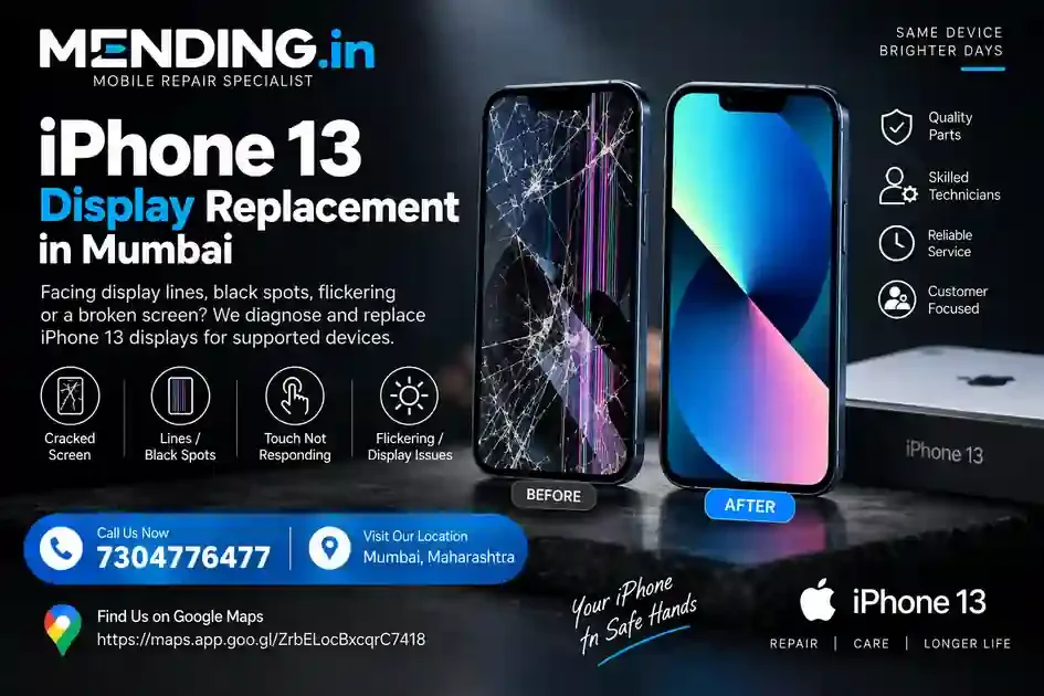 iPhone 13 Display Replacement in Mumbai | MENDING.in