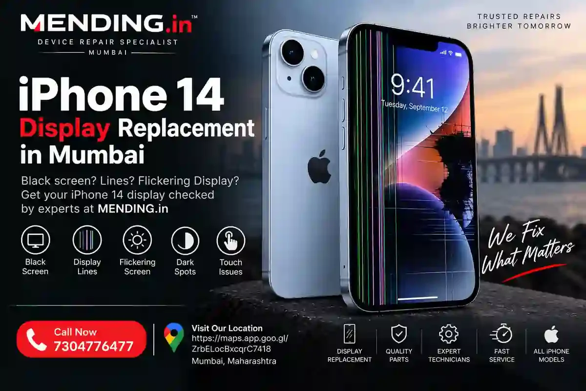 iPhone 14 Display Replacement Mumbai | MENDING.in
