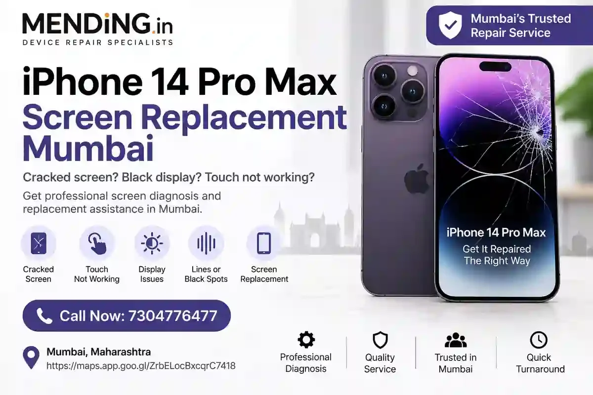 iPhone 14 Pro Max Screen Replacement Mumbai | MENDING.in