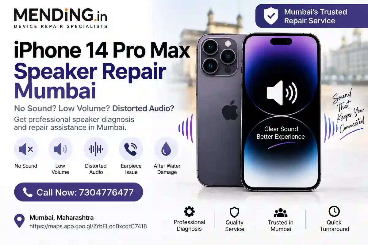 iPhone 14 Pro Max Speaker Repair Mumbai | MENDING.in