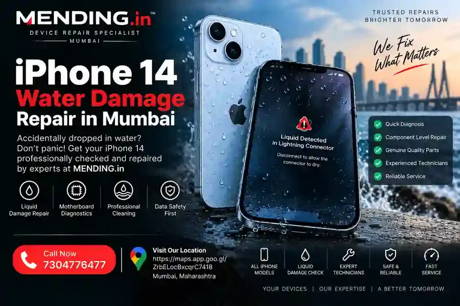 iPhone 14 Water Damage Repair Mumbai | MENDING.in