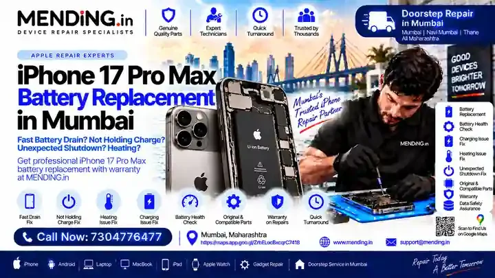 iPhone 17 Pro Max Battery Replacement in Mumbai: Cost & Service