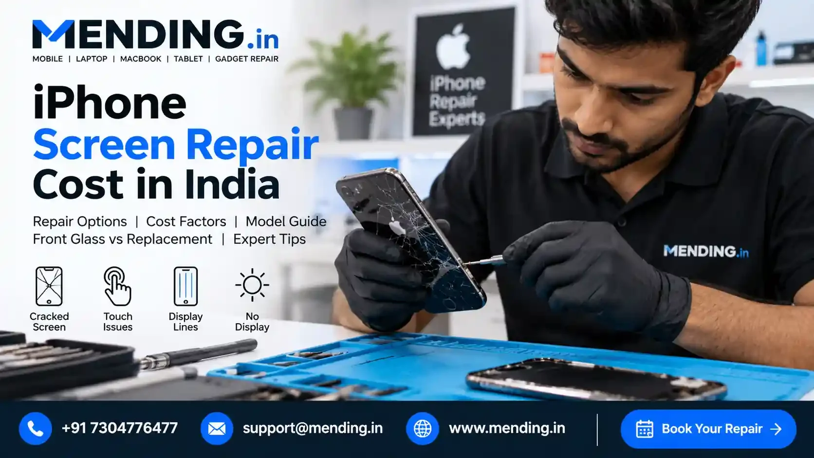 iPhone Screen Repair Cost in India, Mumbai, Thane & Navi Mumbai