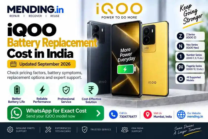 iQOO Battery Replacement Cost in India