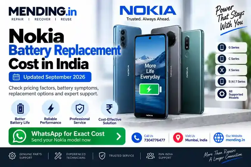 Nokia Battery Replacement Cost in India – Updated September 2026