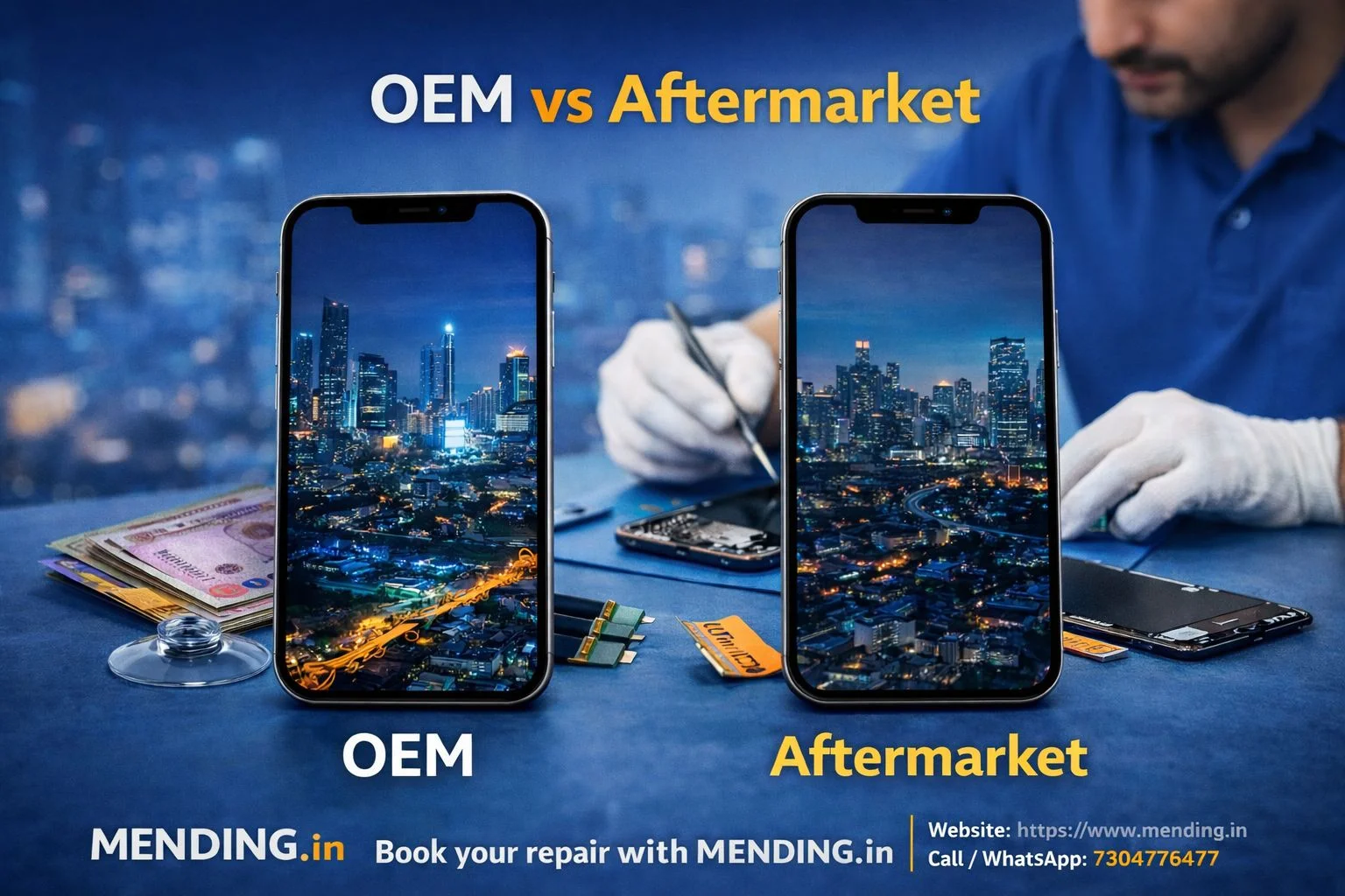 OEM vs Aftermarket Screen Repair Cost — India 2026 Guide