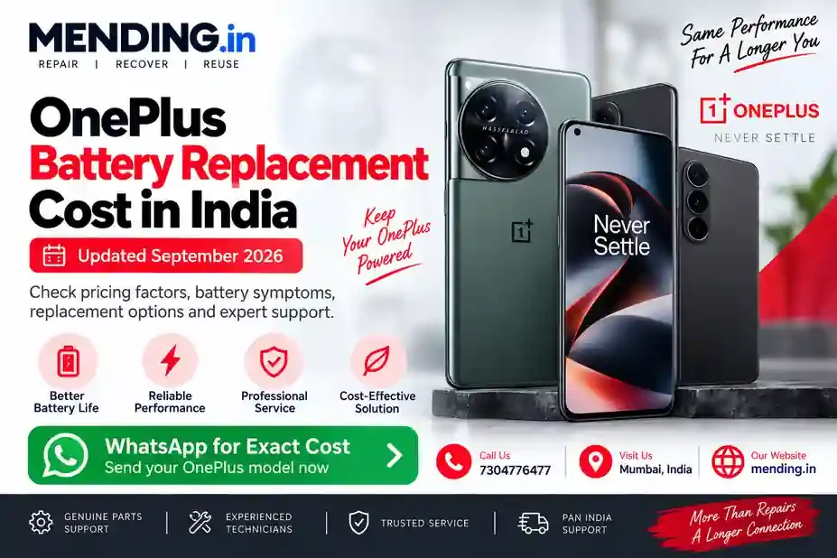 OnePlus Battery Replacement Cost in India – Updated September 2026