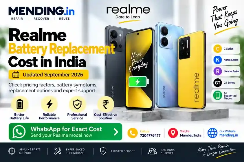 Realme Battery Replacement Cost in India – Updated September 2026