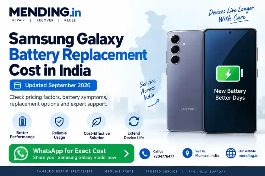 Samsung Galaxy Battery Replacement Cost in India – Updated September 2026