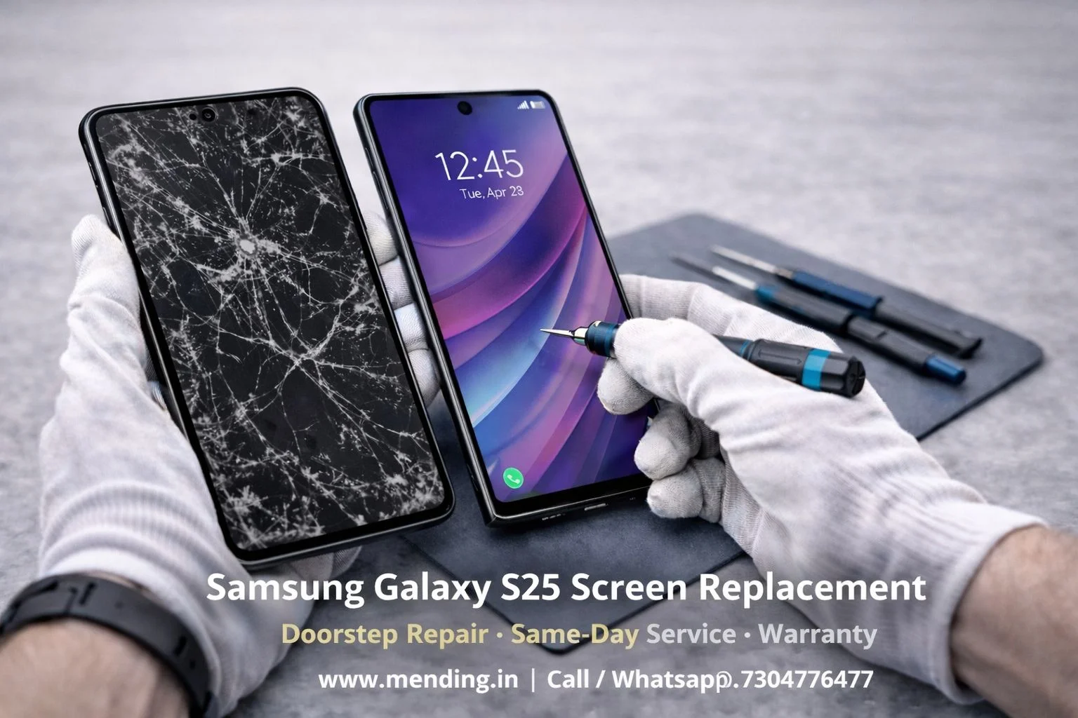 Samsung Galaxy S25 Screen Replacement Cost in India