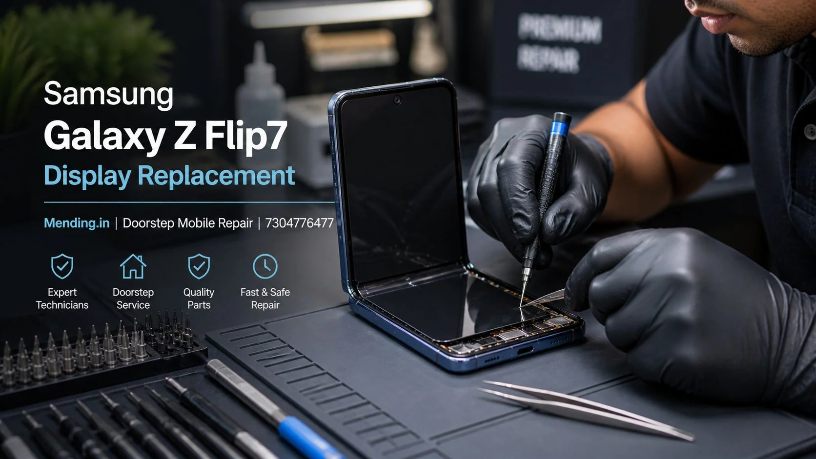 Samsung Galaxy Z Flip7 Display Replacement Cost in India | Inner Screen, Outer Screen Price (2026)