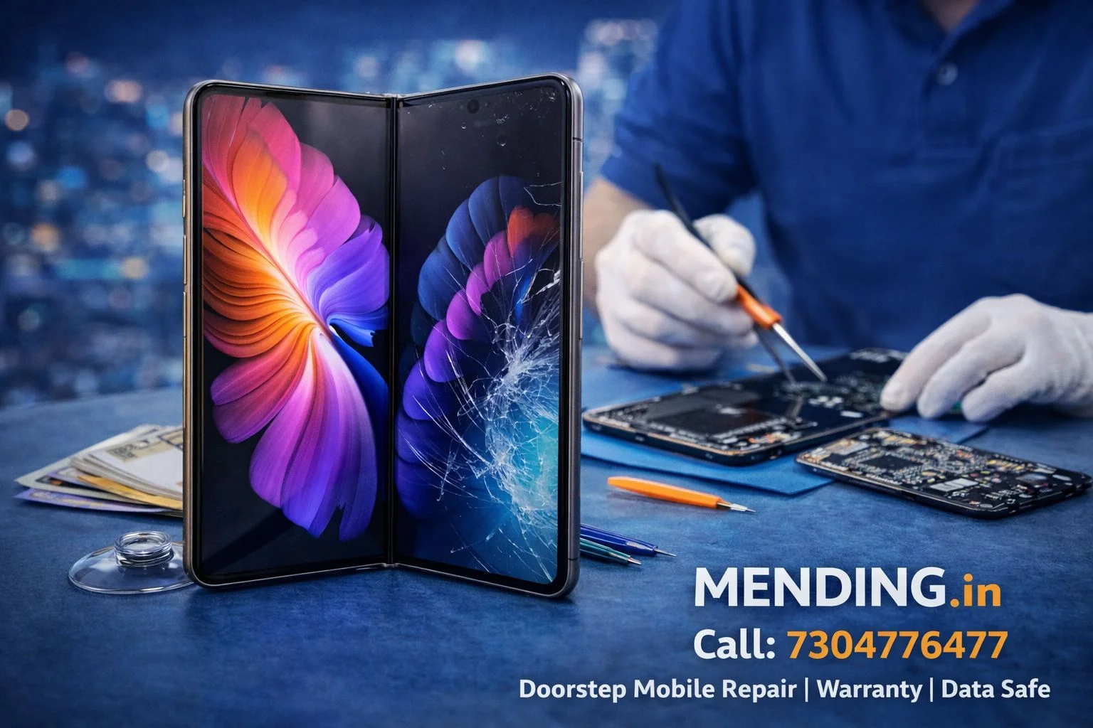 Samsung Galaxy Z Fold7 Screen Replacement Cost in India (Inner & Outer Display)
