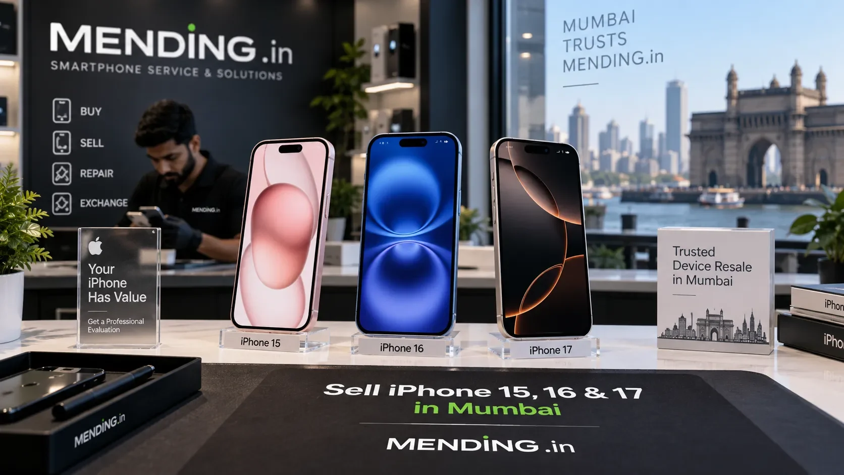 Sell iPhone 15, 16 & 17 in Mumbai | Get Your iPhone Evaluated | MENDING.in