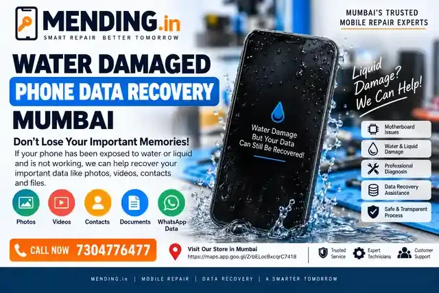 Water Damaged Phone Data Recovery Mumbai – Recover Data from a Wet or Liquid-Damaged Phone
